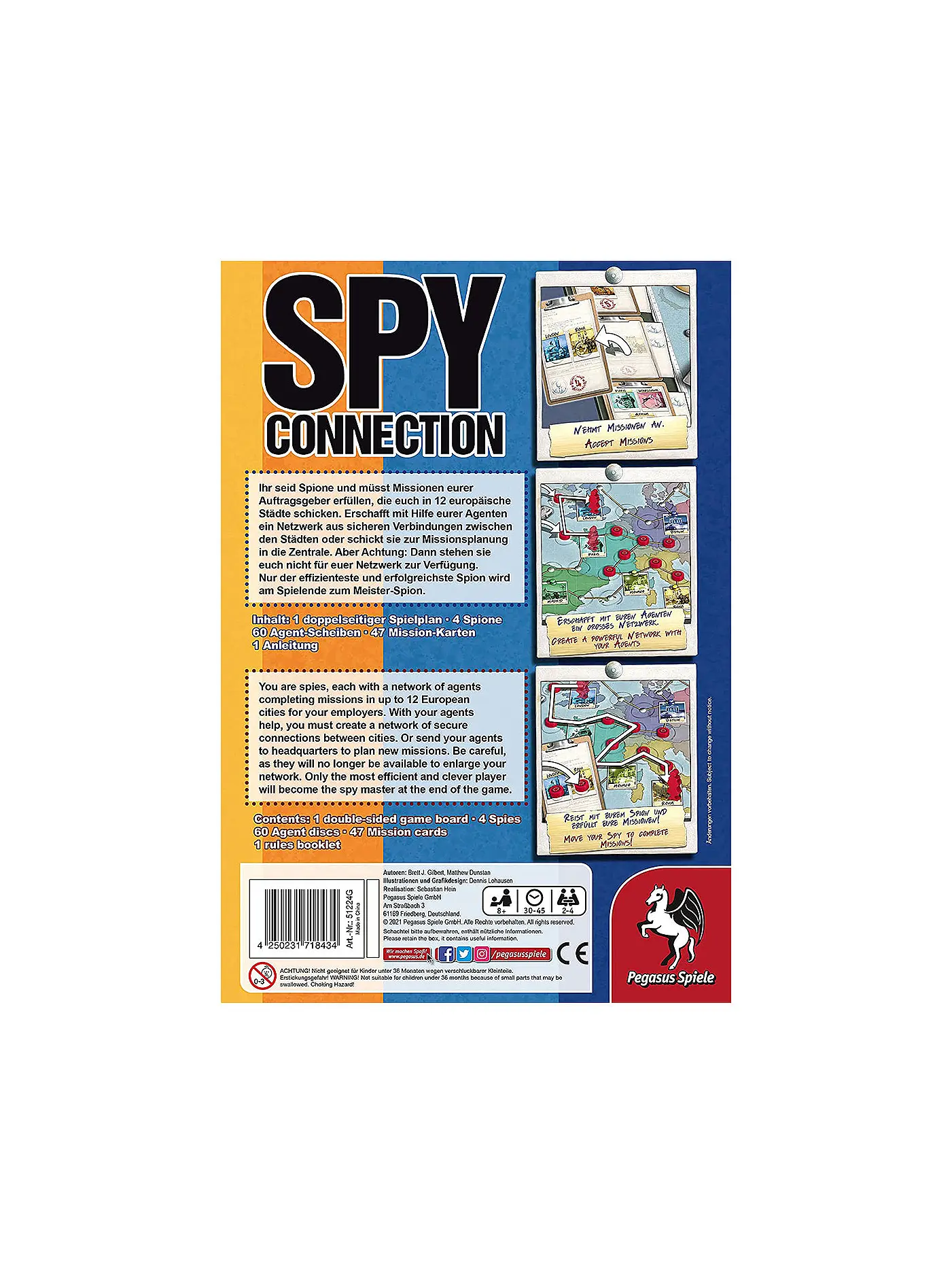 PEGASUS | Brettspiel - Spy Connection | 
